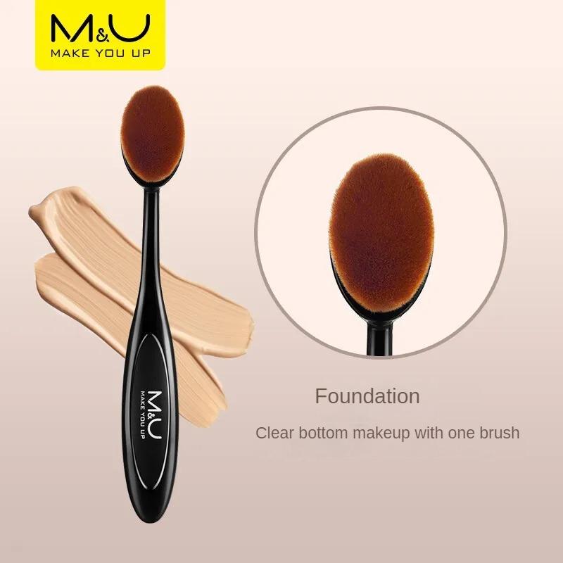 M&U Makeup Brush Set - Single Packaged, Elegant Travel-Ready, Eyeshadow, Foundation Blush, Beginner Concealer, Super Soft Eye Brushes for Flawless Looks