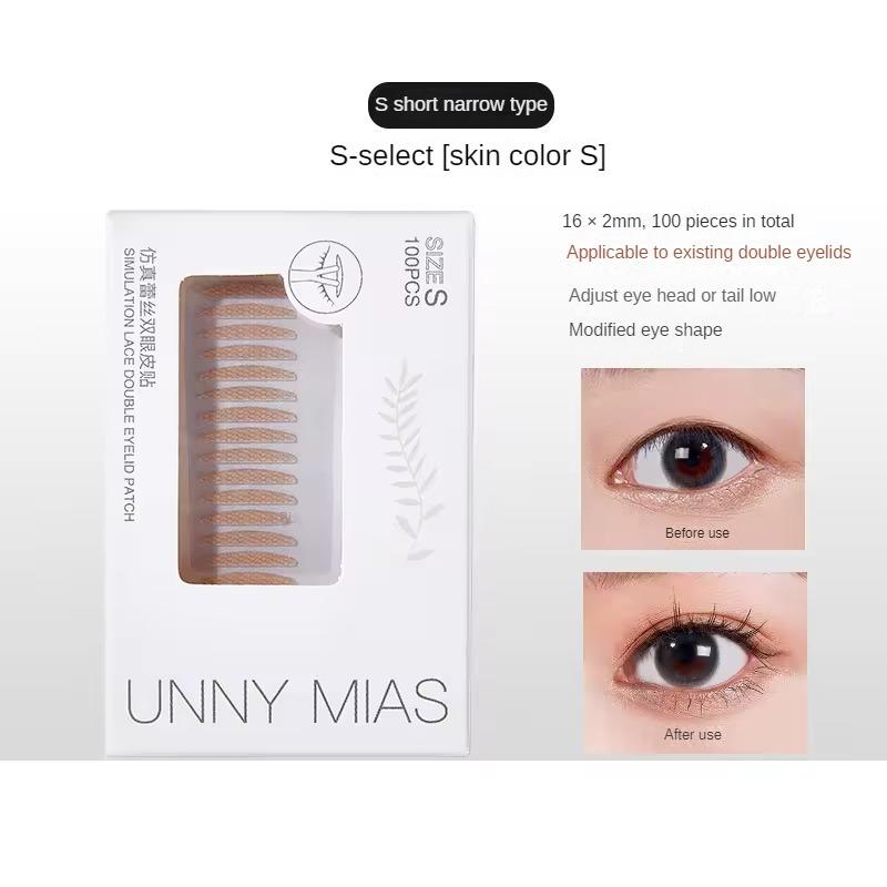 UNNY Double Eyelid Patch With No Trace - invisible lace, waterproof, naturally swollen eye follicles false eyelashes