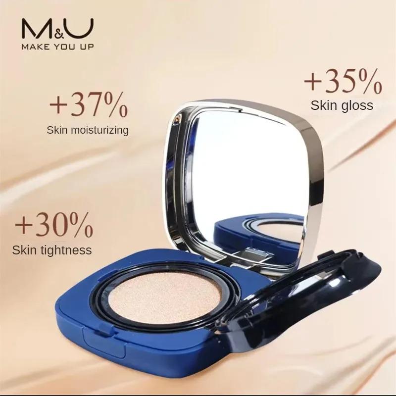 M&U Light Holding Makeup Air Cushion Foundation - Lightweight Coverage, Natural Whitening