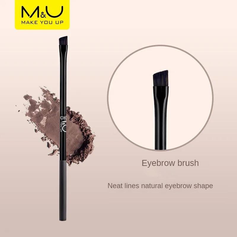 M&U Makeup Brush Set - Single Packaged, Elegant Travel-Ready, Eyeshadow, Foundation Blush, Beginner Concealer, Super Soft Eye Brushes for Flawless Looks