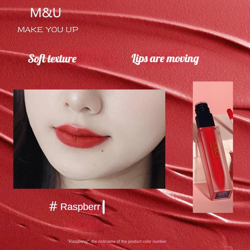 M&U Non-Stick Cup Lipstick - Hydrating & Long-Lasting, Innovative Non-Stick Design, Fade-Resistant, Authentic Whitening Effect