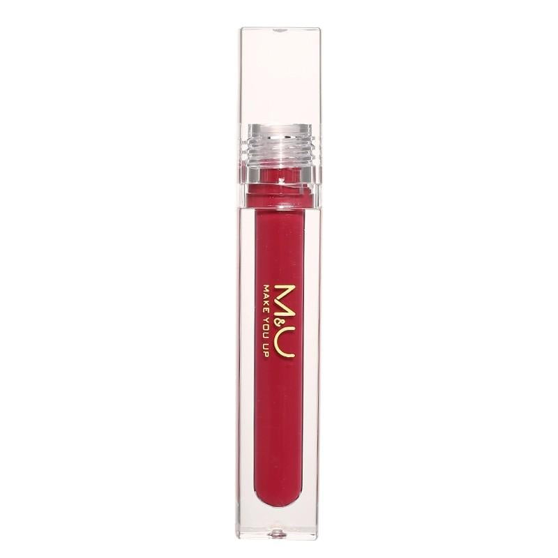 M&U Matte & Water Glaze Lip Glaze - Dual Texture, Non-Staining Cup Whitening Lipstick