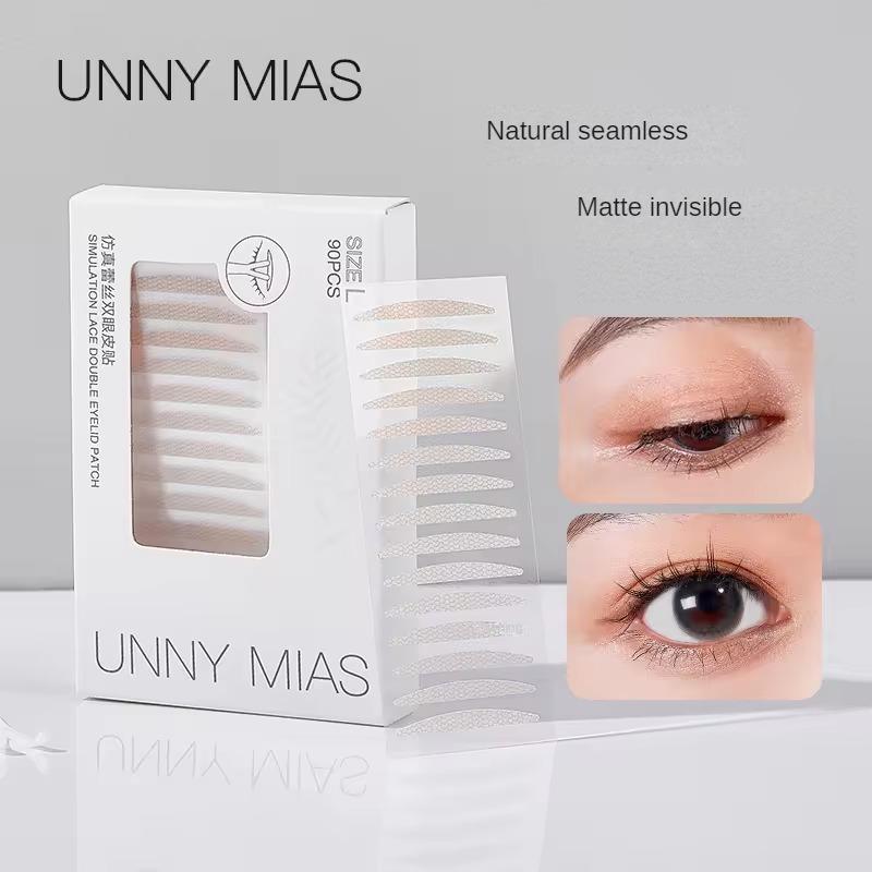 UNNY Double Eyelid Patch With No Trace - invisible lace, waterproof, naturally swollen eye follicles false eyelashes