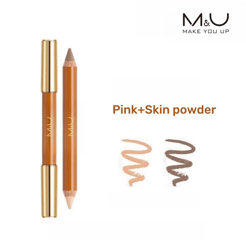 M&U Double-End Contour Highlighter Stick - face contour makeup contouring sticks cream concealer