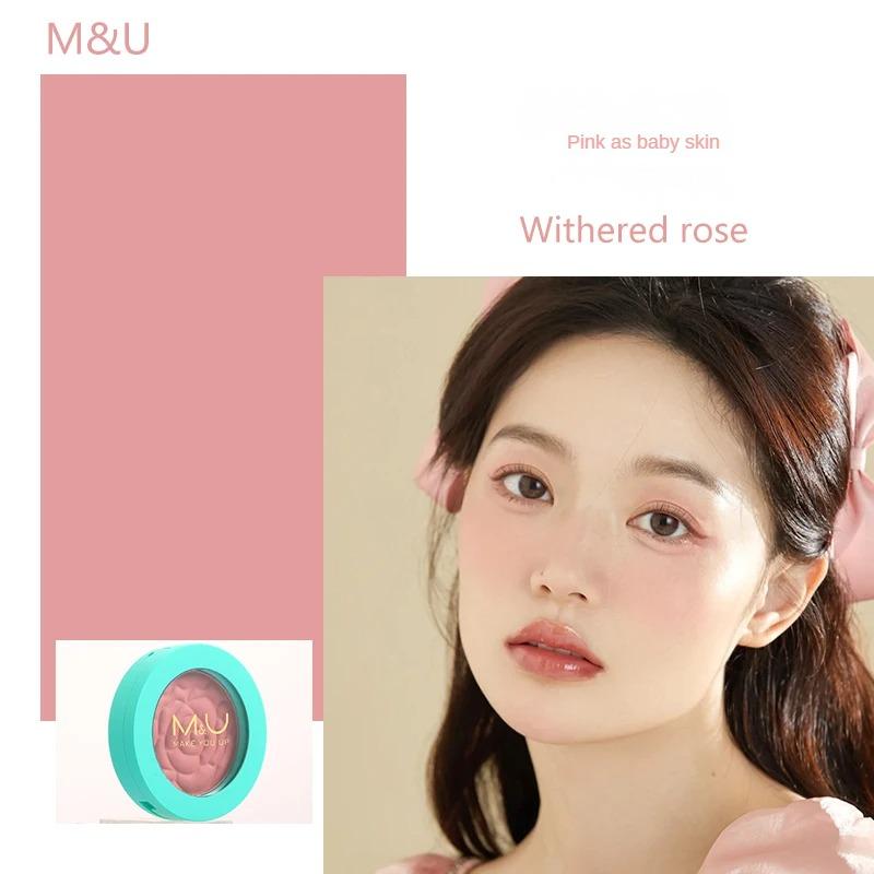 M&U Delicate Powder Blusher - Cost-Effective, Natural & Long-Lasting, European, American & Korean Styles, Niche Favorites