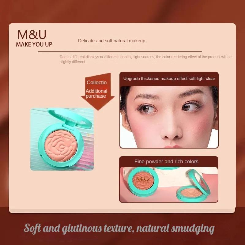 M&U Delicate Powder Blusher - Cost-Effective, Natural & Long-Lasting, European, American & Korean Styles, Niche Favorites