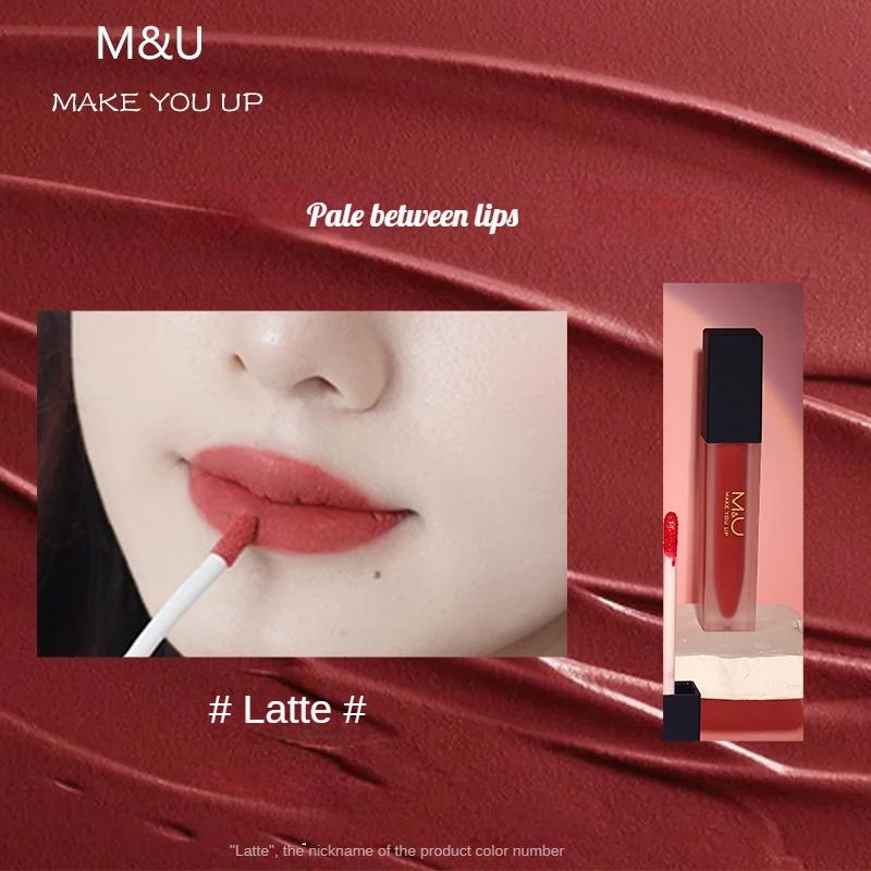 M&U Non-Stick Cup Lipstick - Hydrating & Long-Lasting, Innovative Non-Stick Design, Fade-Resistant, Authentic Whitening Effect