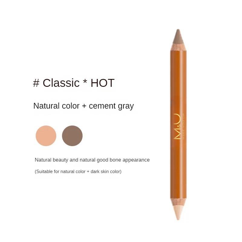 M&U Double-End Contour Highlighter Stick - face contour makeup contouring sticks cream concealer