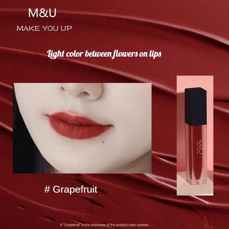 M&U Non-Stick Cup Lipstick - Hydrating & Long-Lasting, Innovative Non-Stick Design, Fade-Resistant, Authentic Whitening Effect