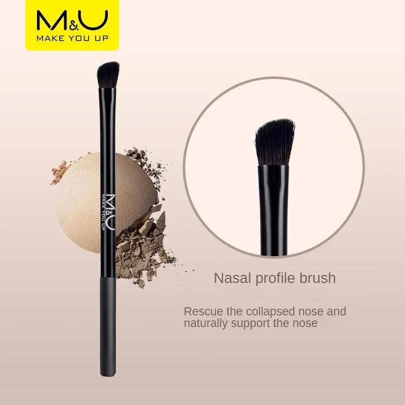 M&U Makeup Brush Set - Single Packaged, Elegant Travel-Ready, Eyeshadow, Foundation Blush, Beginner Concealer, Super Soft Eye Brushes for Flawless Looks