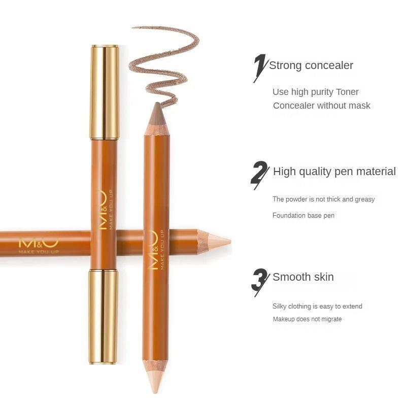 M&U Double-End Contour Highlighter Stick - face contour makeup contouring sticks cream concealer