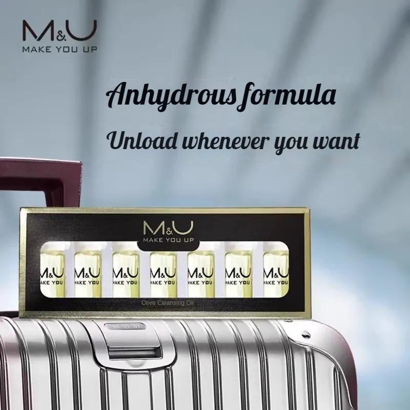 M&U Makeup Remover Oil Travel Set - Convenient, Refreshing, Mild, Non-Irritating, Great Value