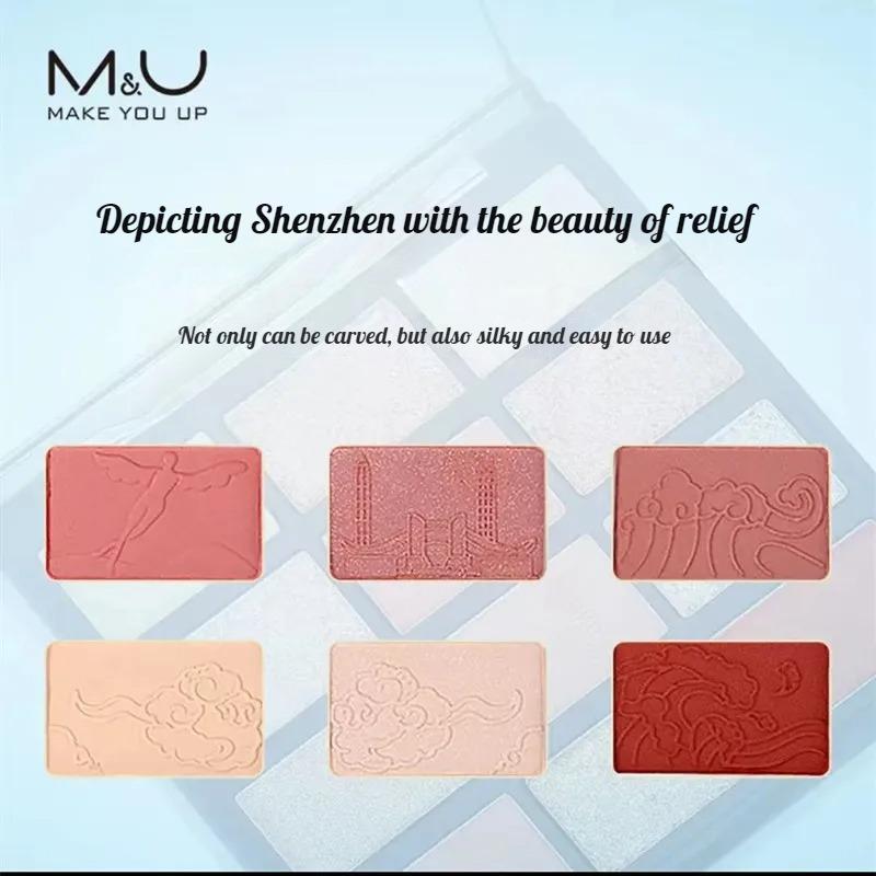 M&U Fashionable 12-Color Eyeshadow Palette - Long-Lasting Shimmer, Highly Pigmented Blendable Powders